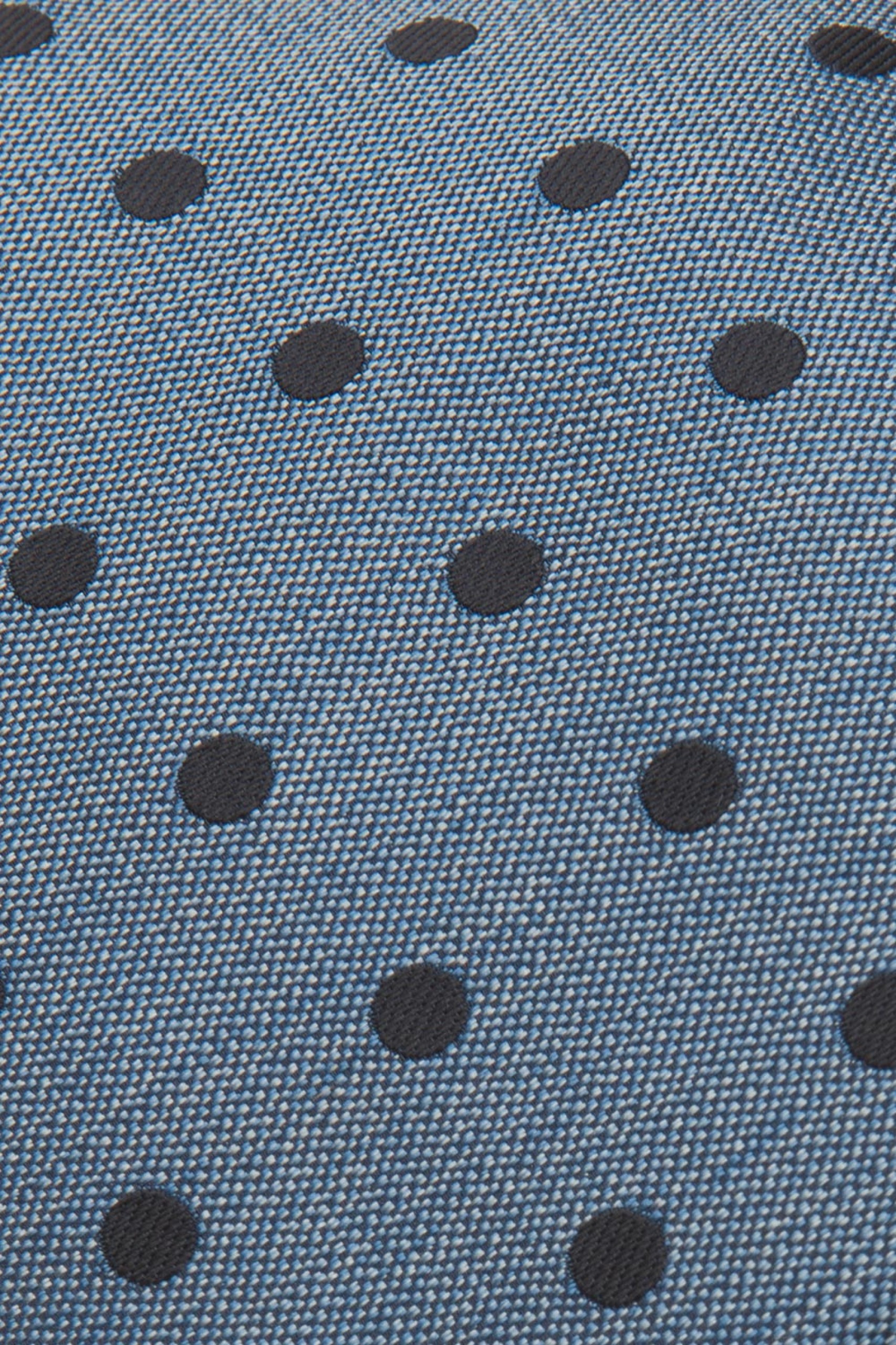 Corbata de lunares con textura