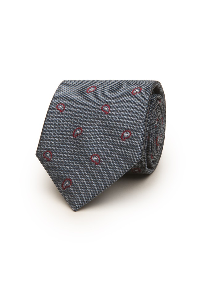 Corbata cornucopia con textura 