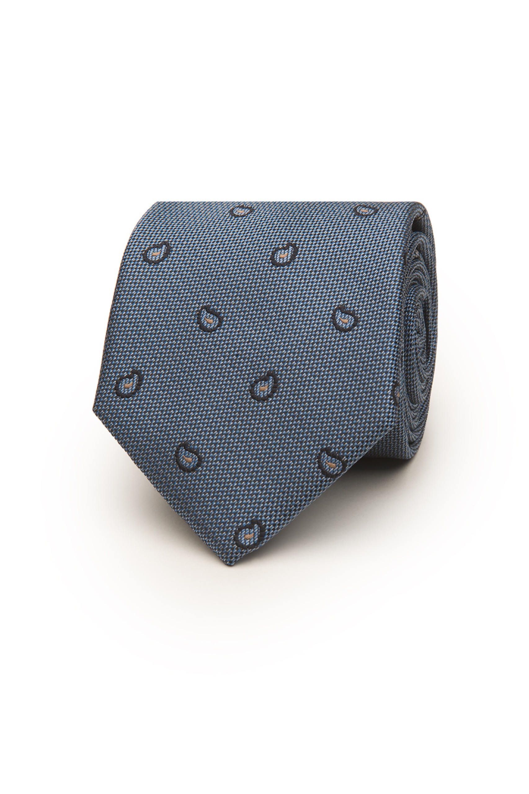 Corbata cornucopia con textura