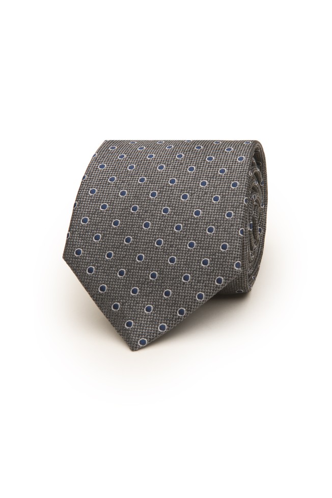 Corbata de lunares con textura  Corbata de lunares con textura