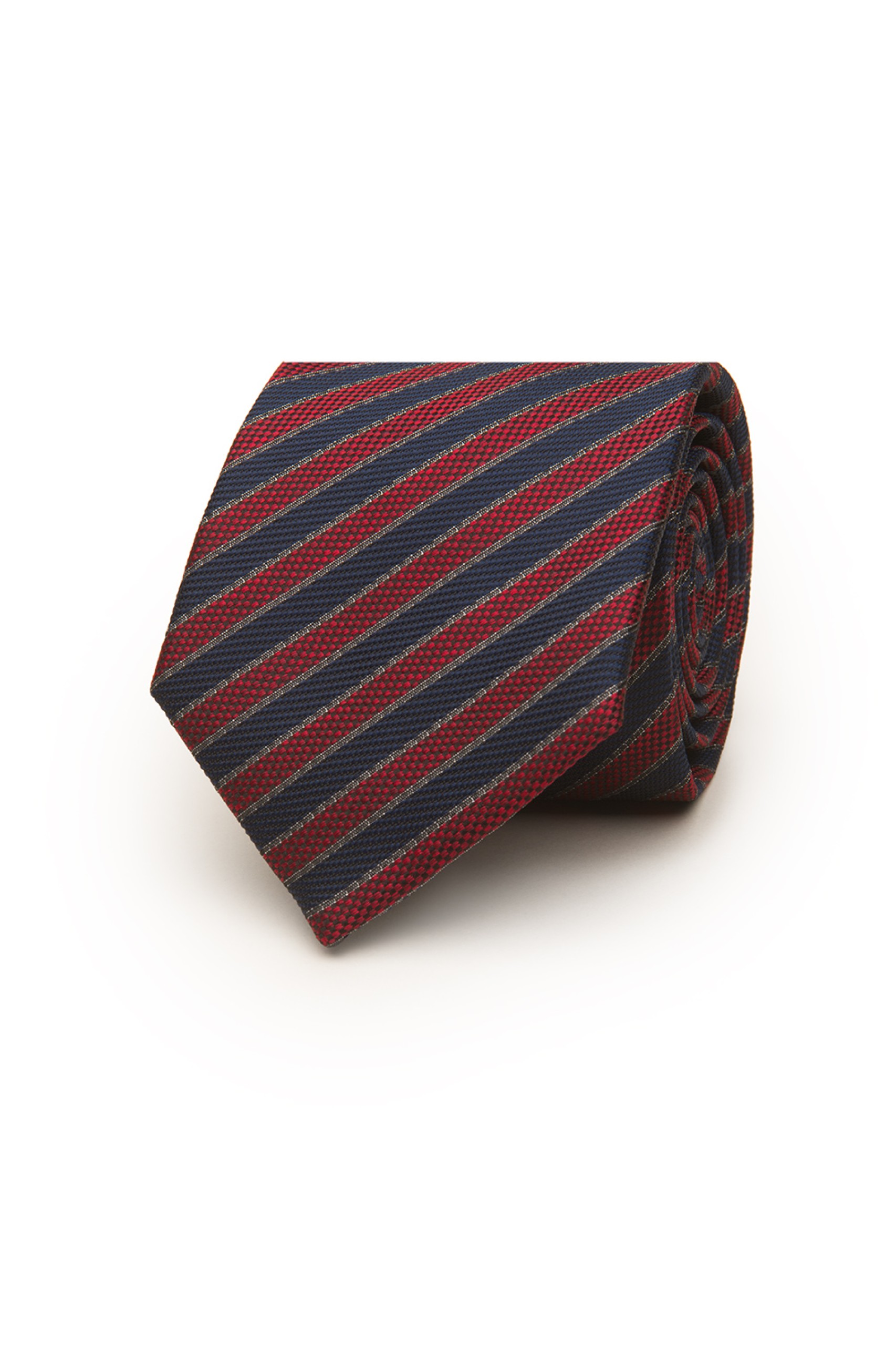 Corbata de rayas con textura