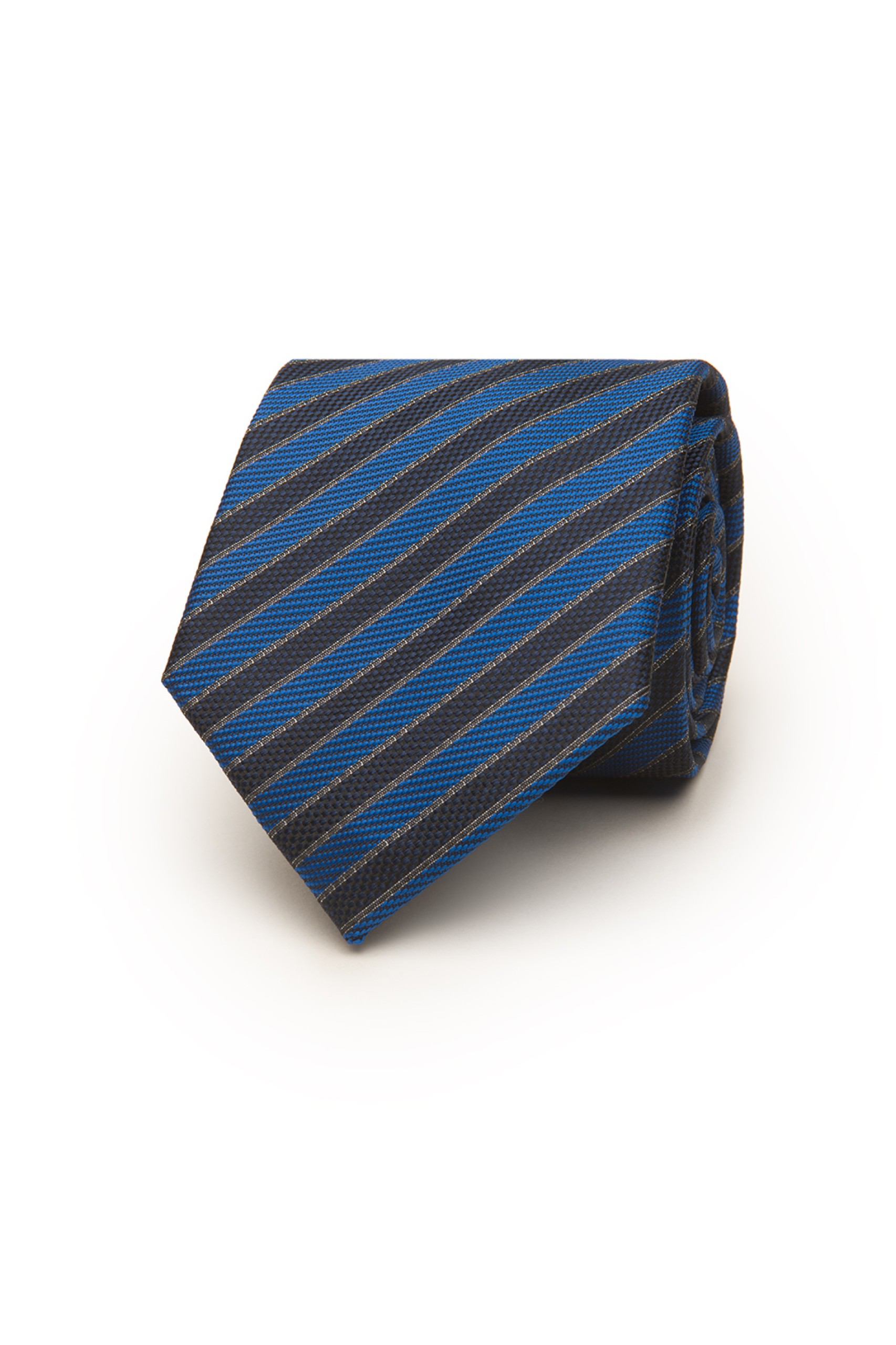 Corbata de rayas con textura