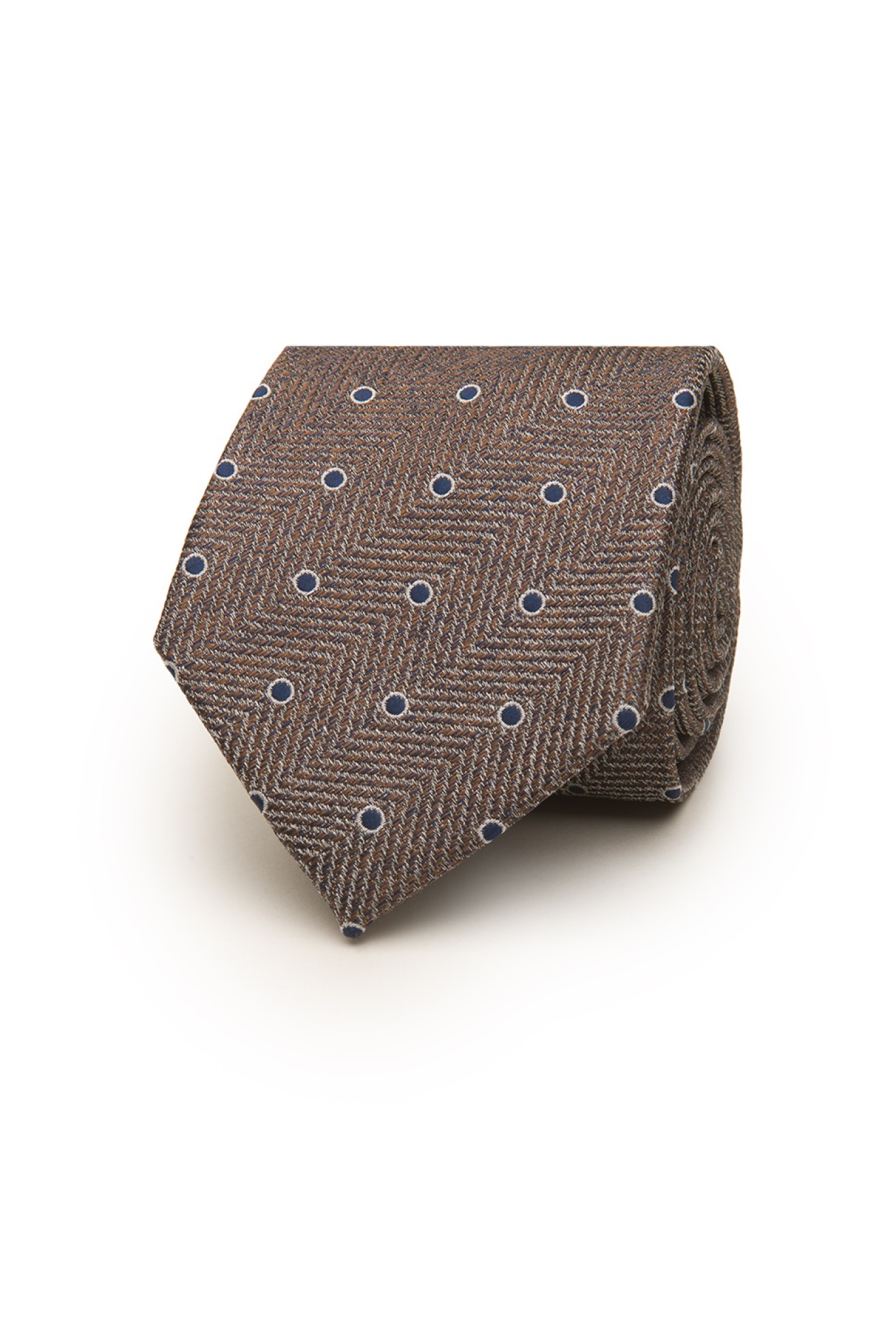 Corbata con textura de lunares