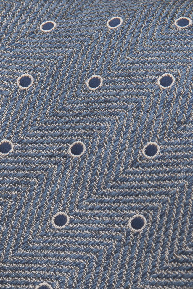 Corbata con textura de lunares