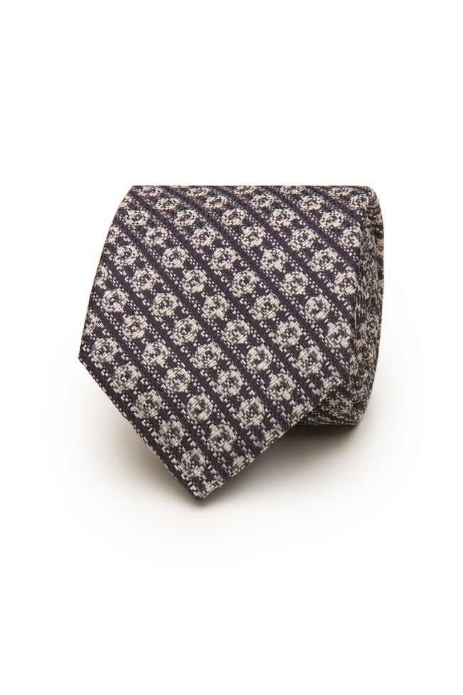Corbata con textura estampada Corbata con textura estampada