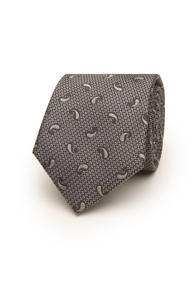 Corbata de seda con motivo Cornucopia 