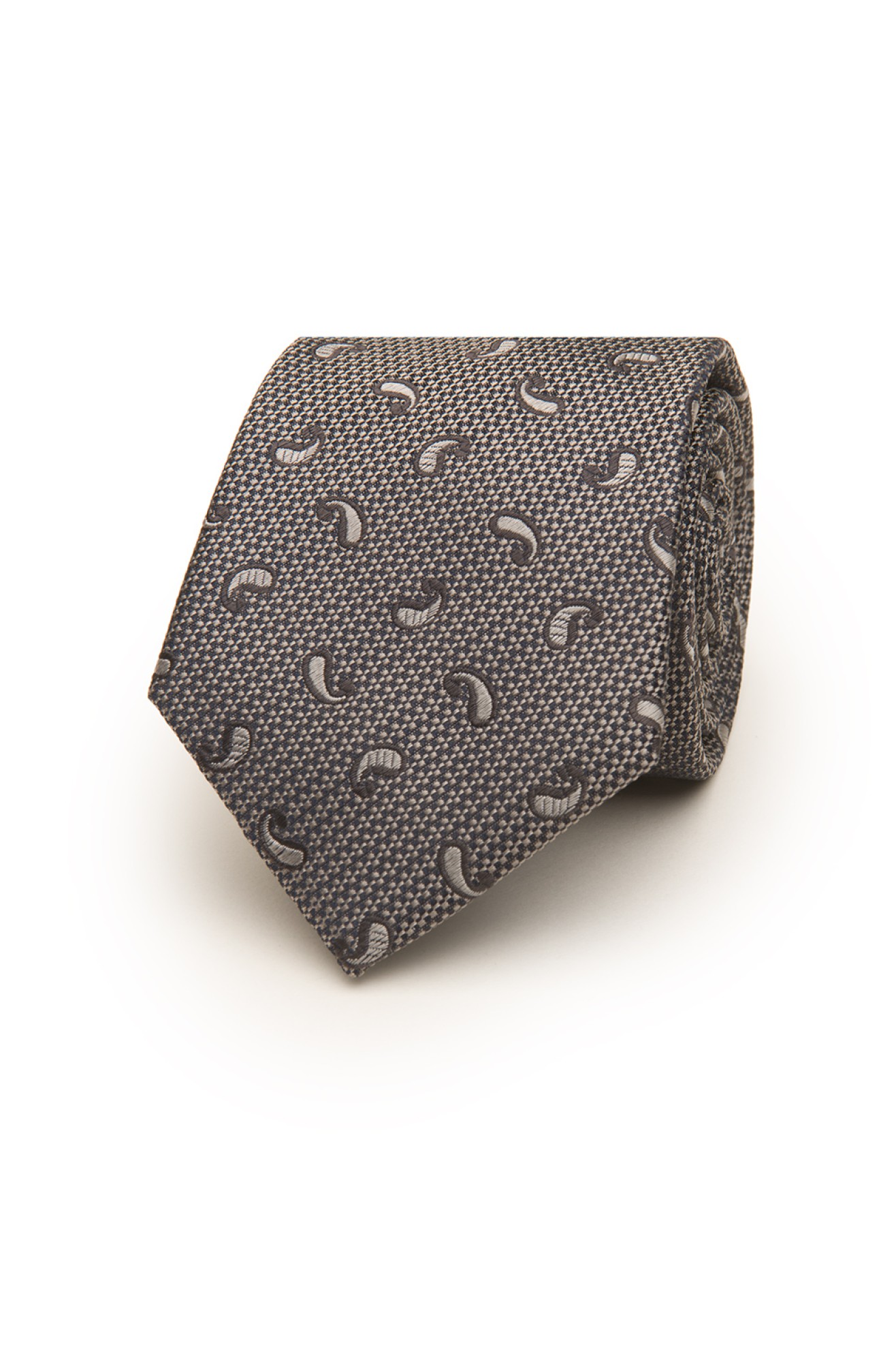 Corbata de seda con motivo Cornucopia