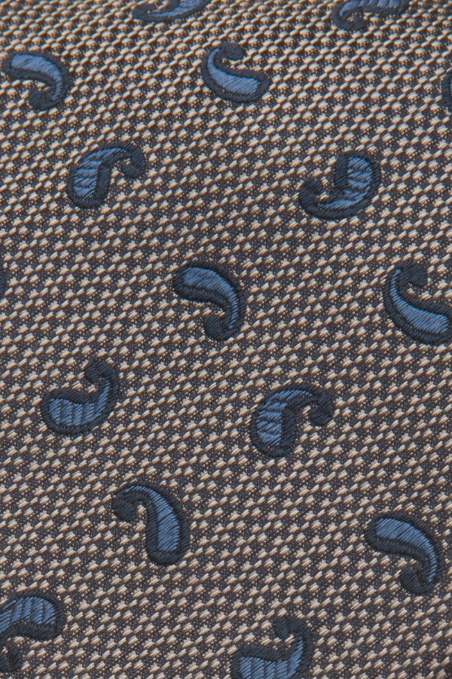 Corbata de seda con motivo Cornucopia  Corbata de seda con motivo Cornucopia