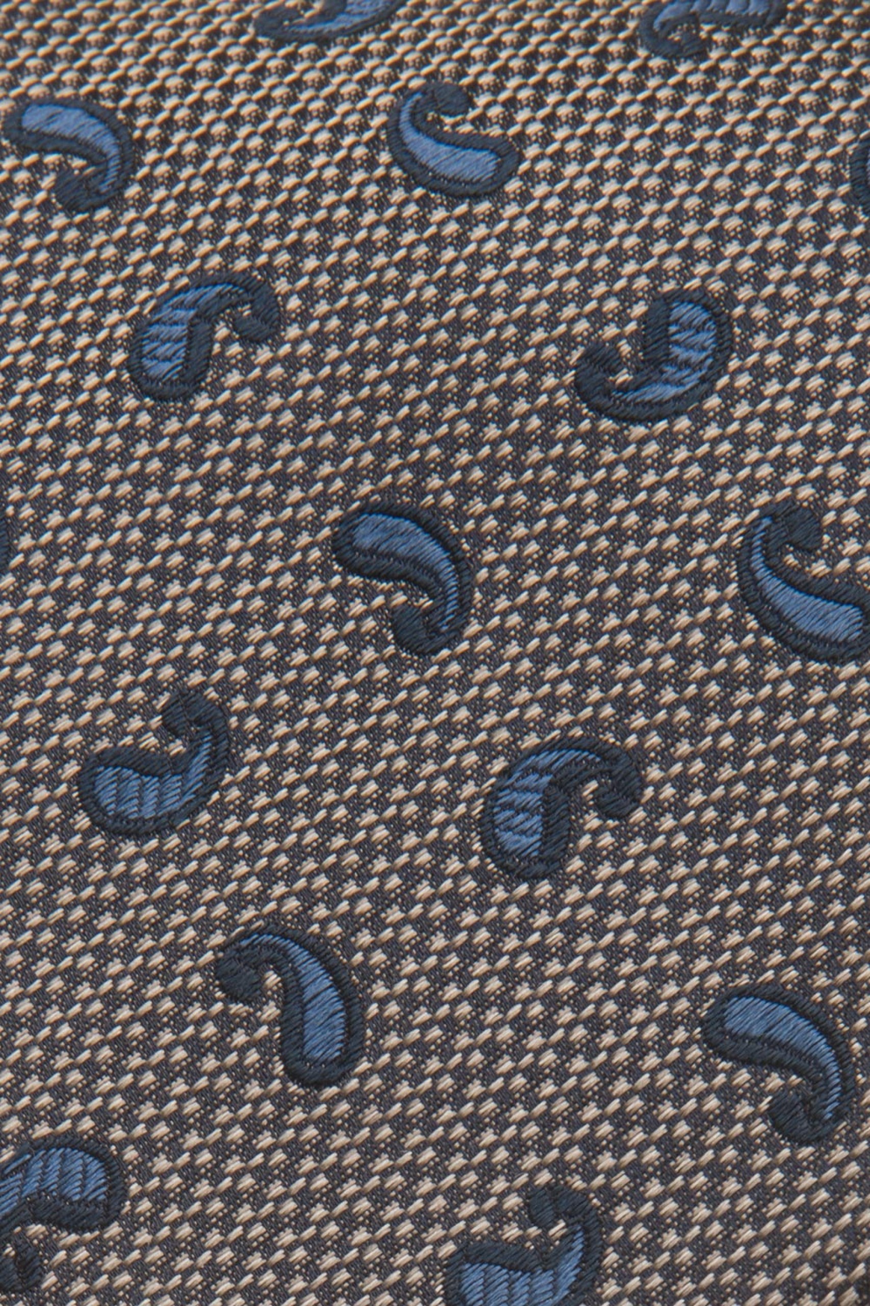 Corbata de seda con motivo Cornucopia