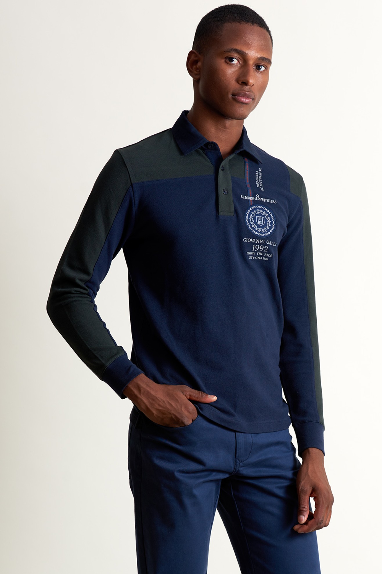 Polo Piqué Manga Larga