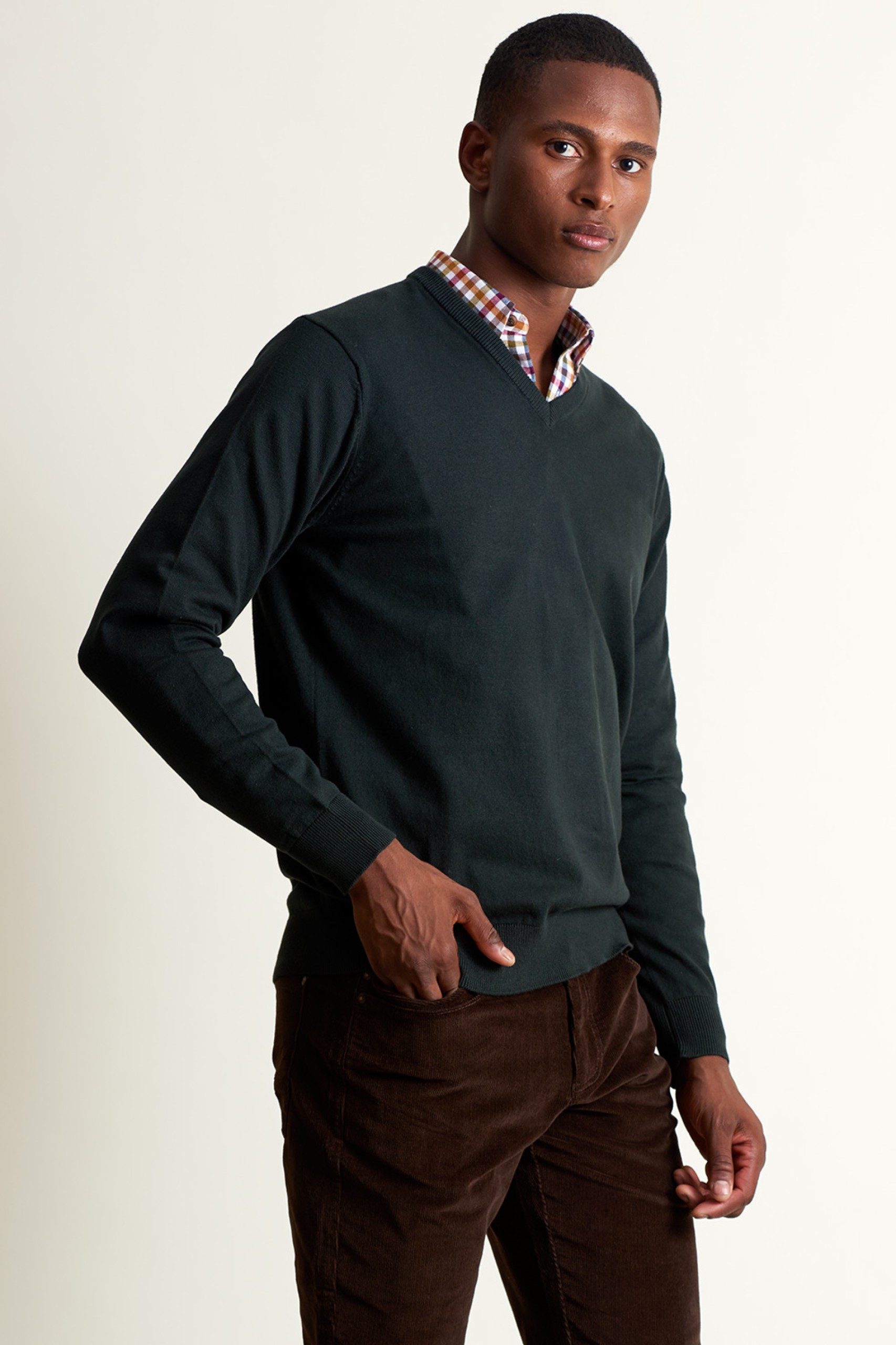 Jersey con cuello en V