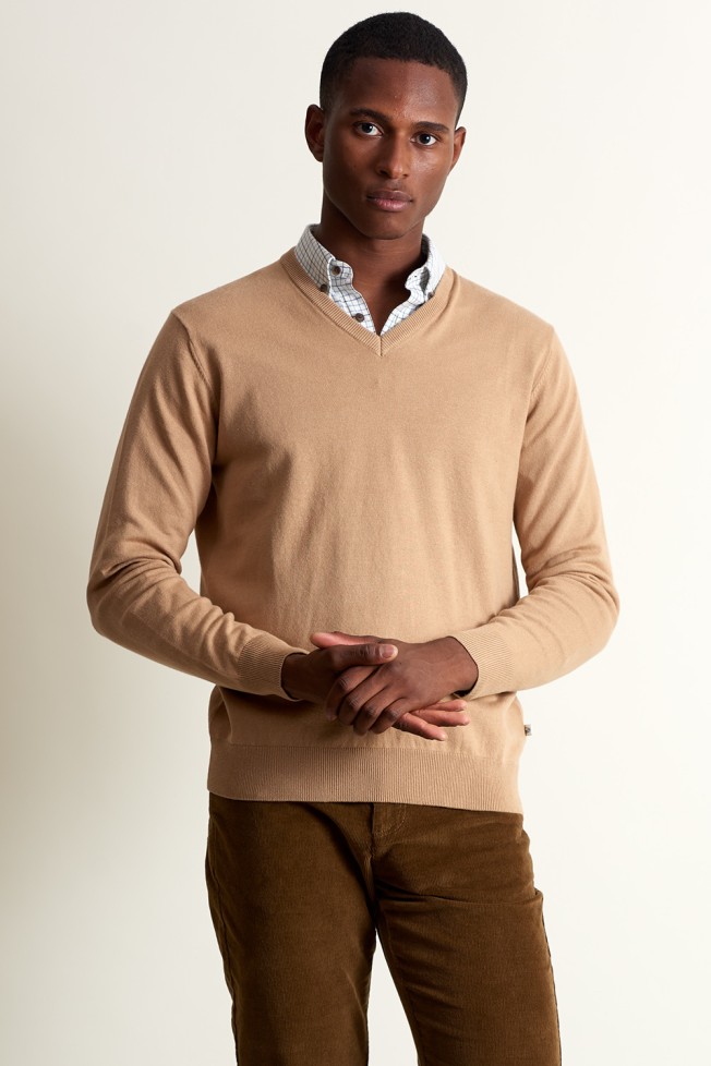 Pullover com decote em V Pullover com decote em V