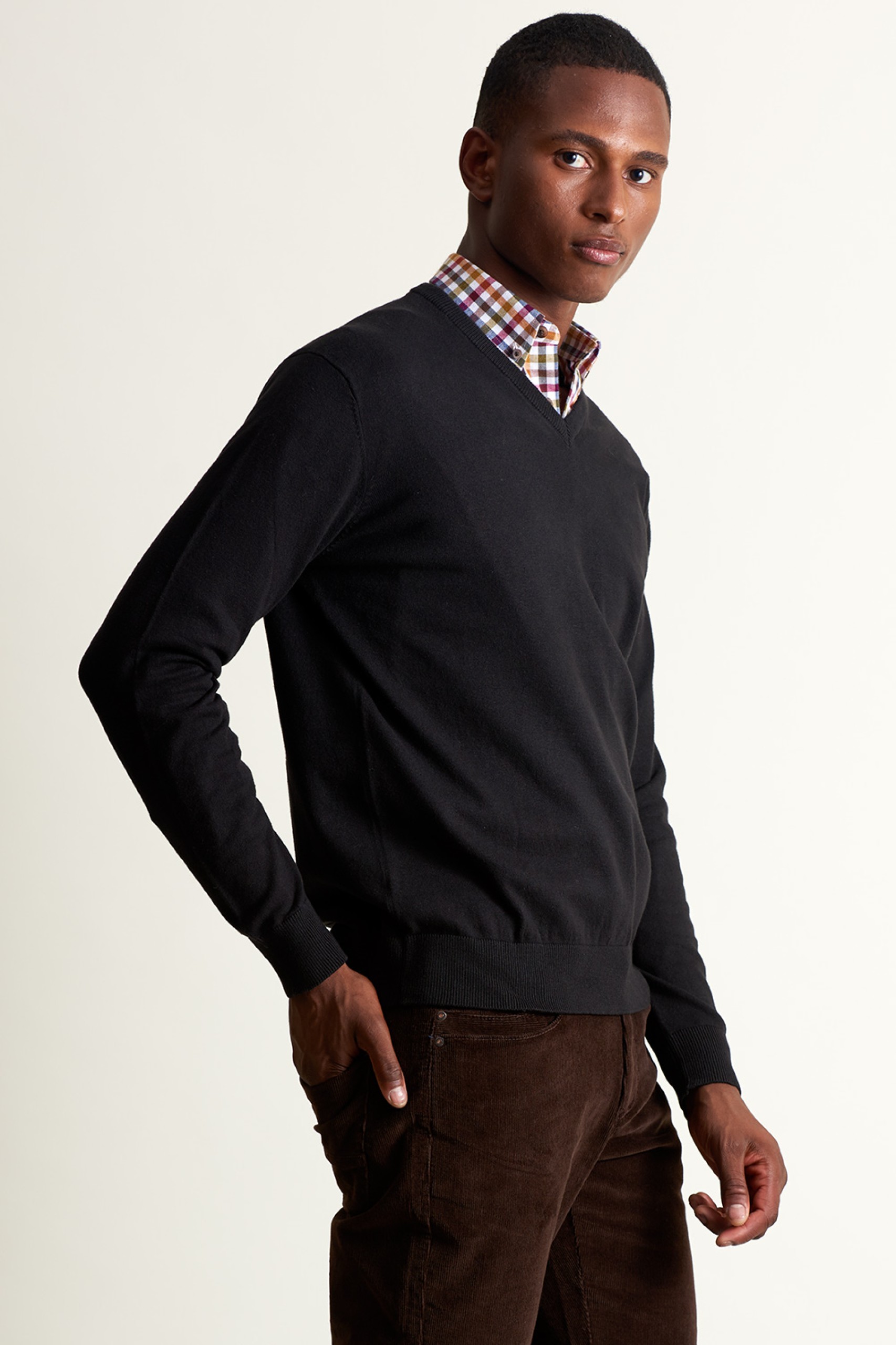 Jersey con cuello en V