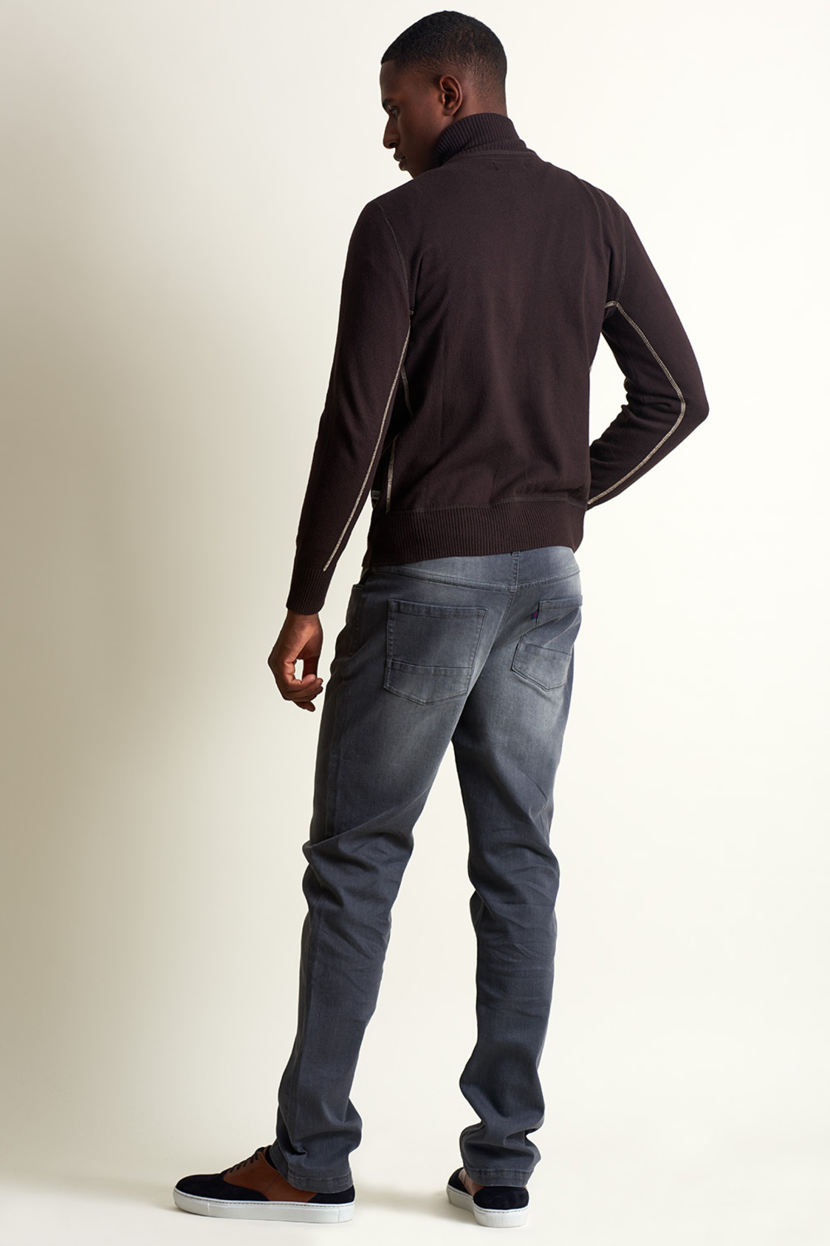 Chaqueta de punto con cremallera