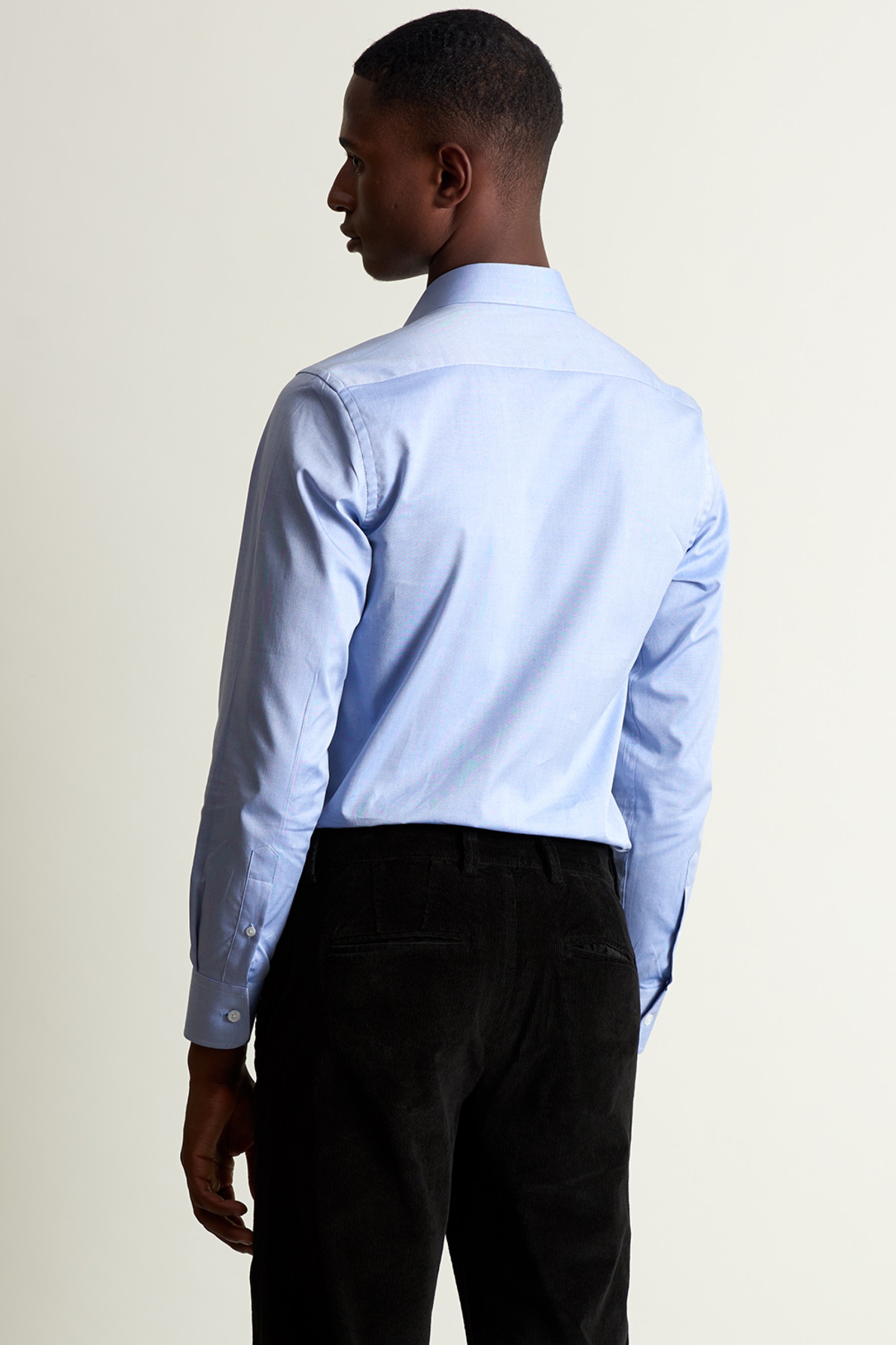 Camisa slim fit de algodón