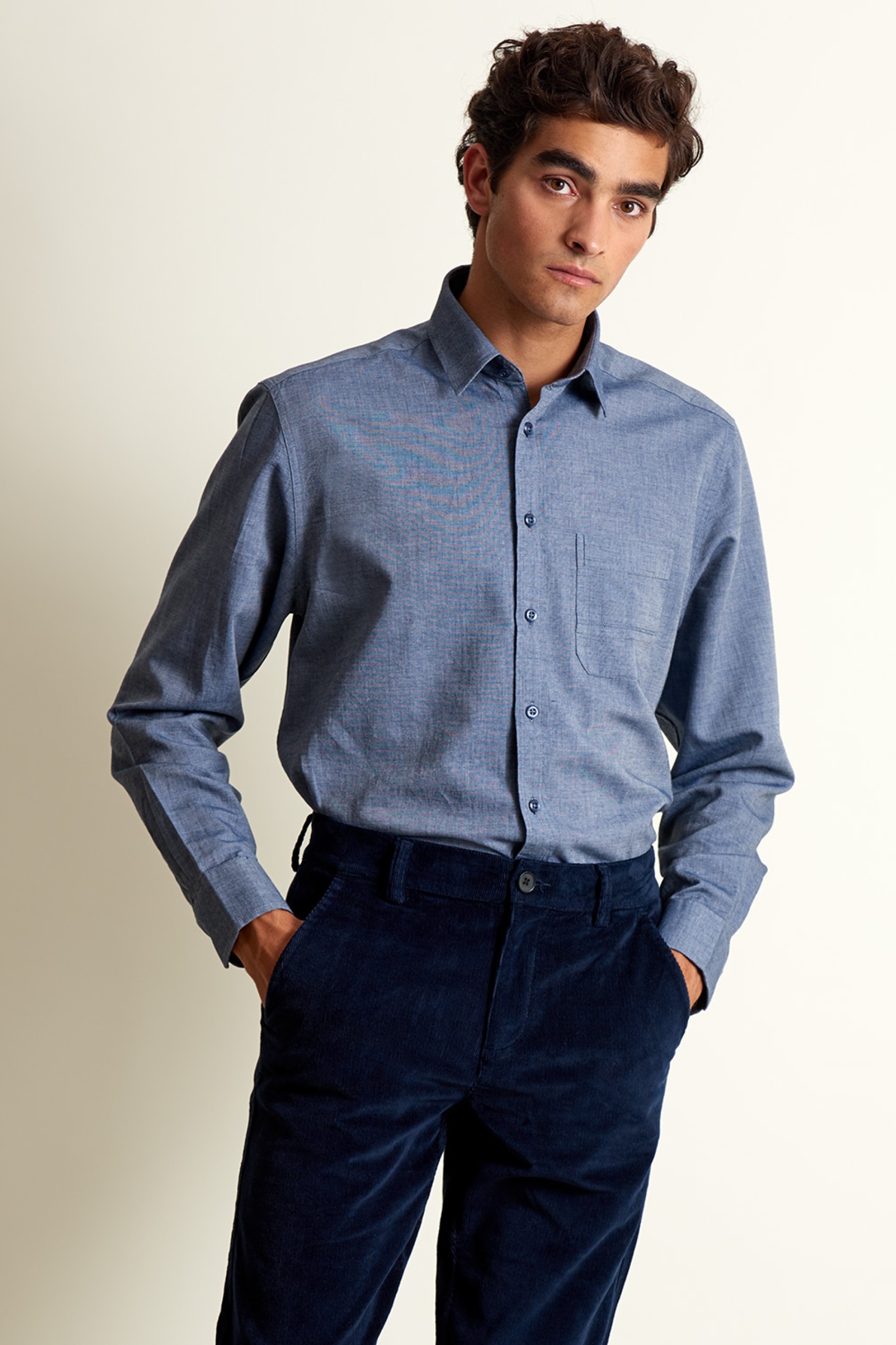 Camisa de algodón regular fit