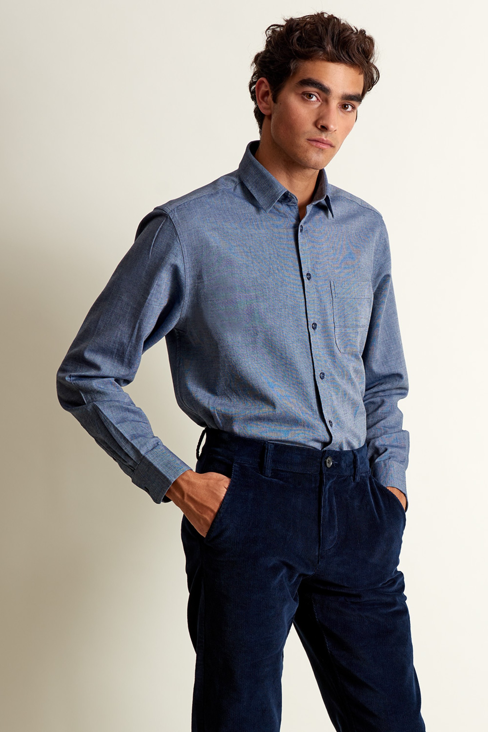 Camisa de algodón regular fit