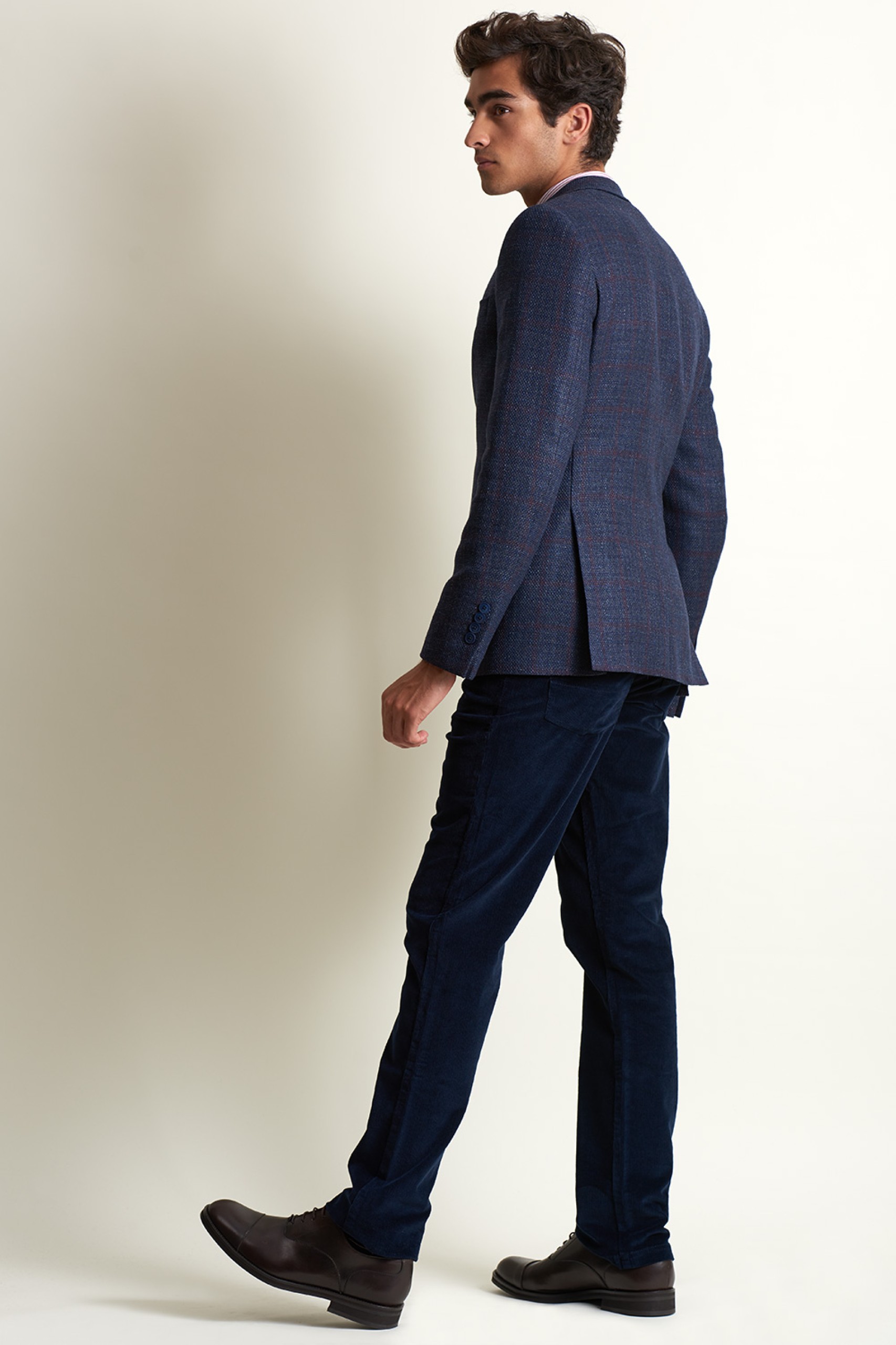 Blazer de cuadros slim fit