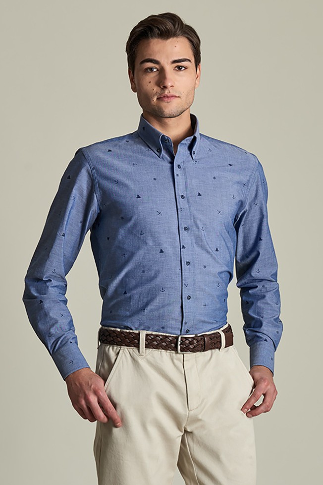 Camisa deportiva slim fit 