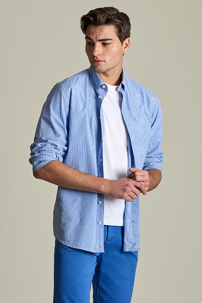 Camisa xadrez slim fit