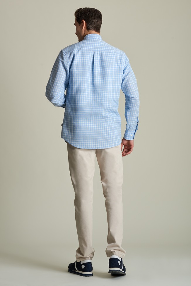 Camisa linho regular fit Camisa linho regular fit