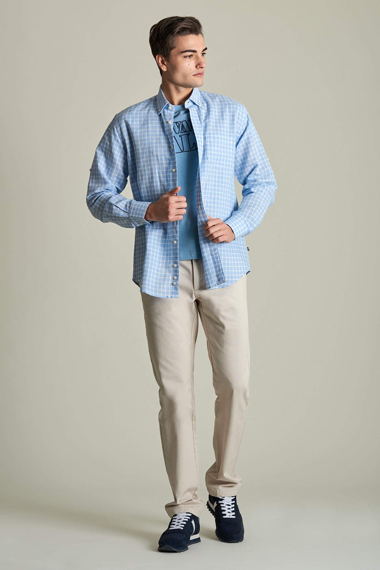 Camisa de lino regular fit