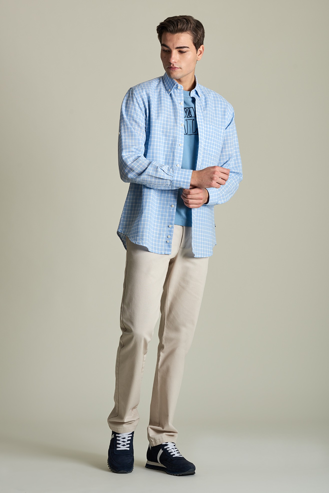 Camisa linho regular fit