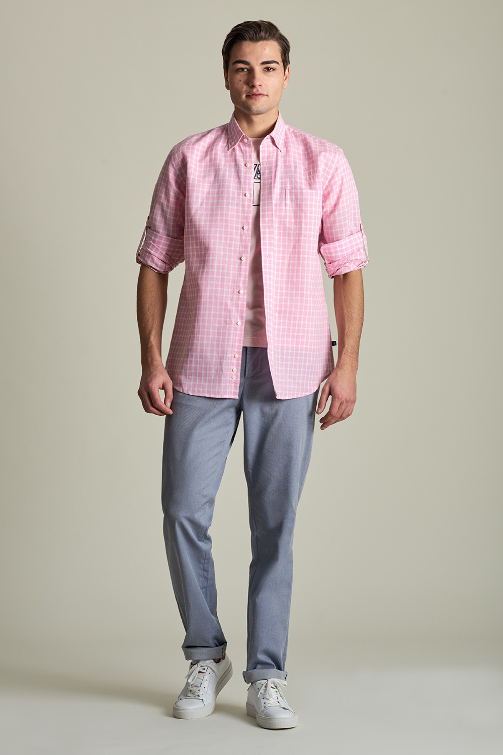 Camisa de lino regular fit