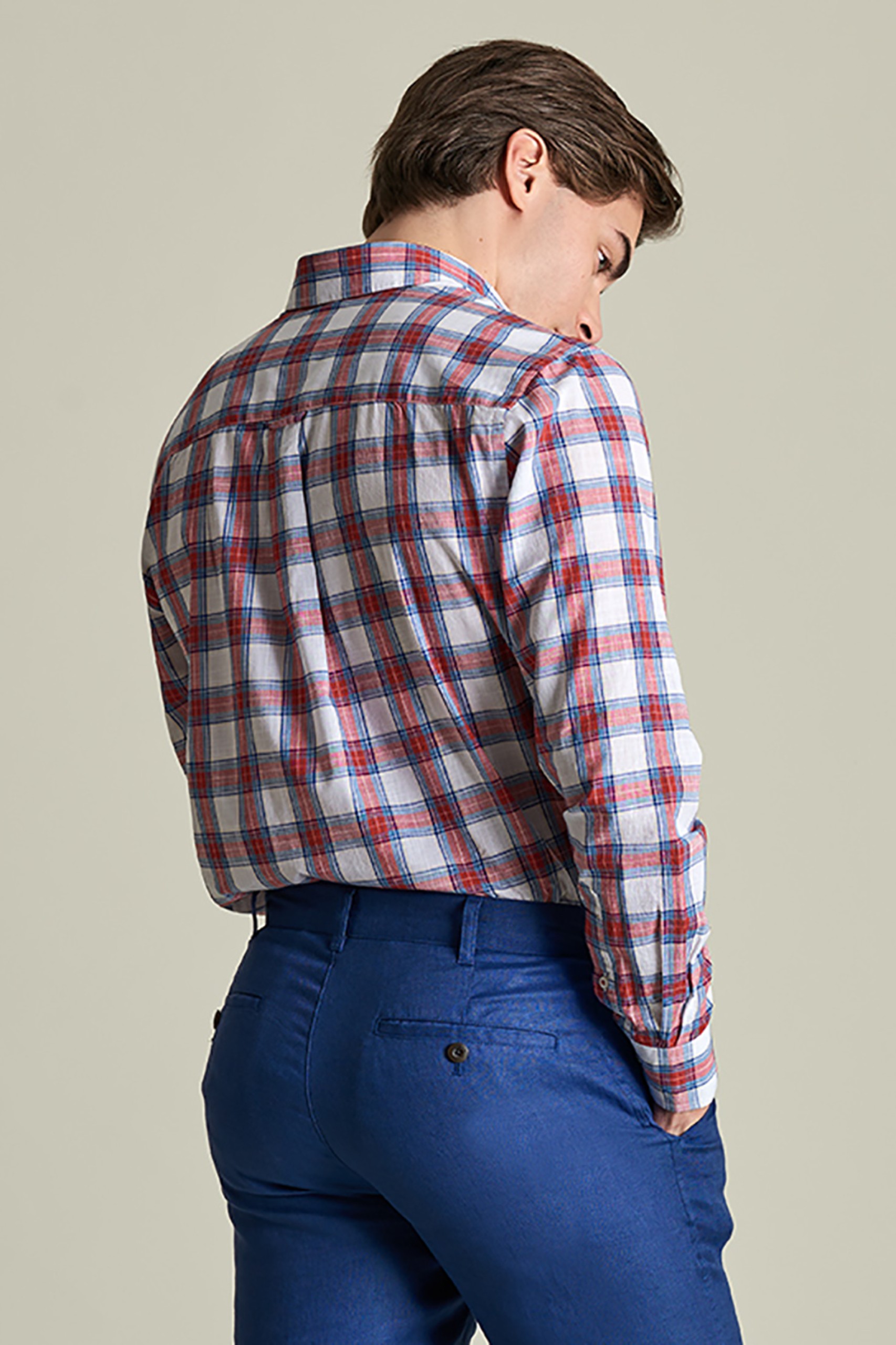 Camisa regular fit a cuadros