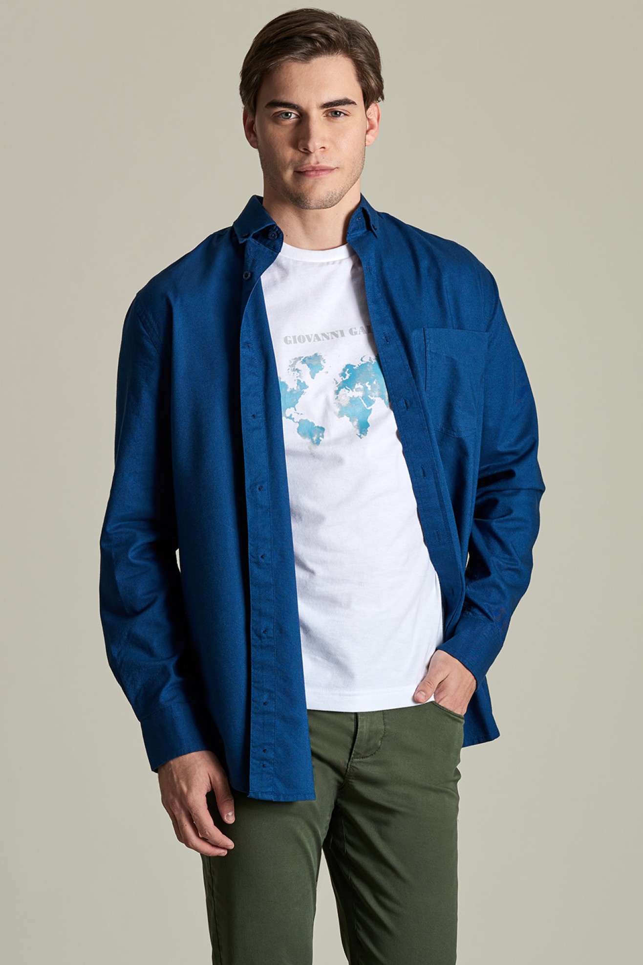 Camisa Oxford