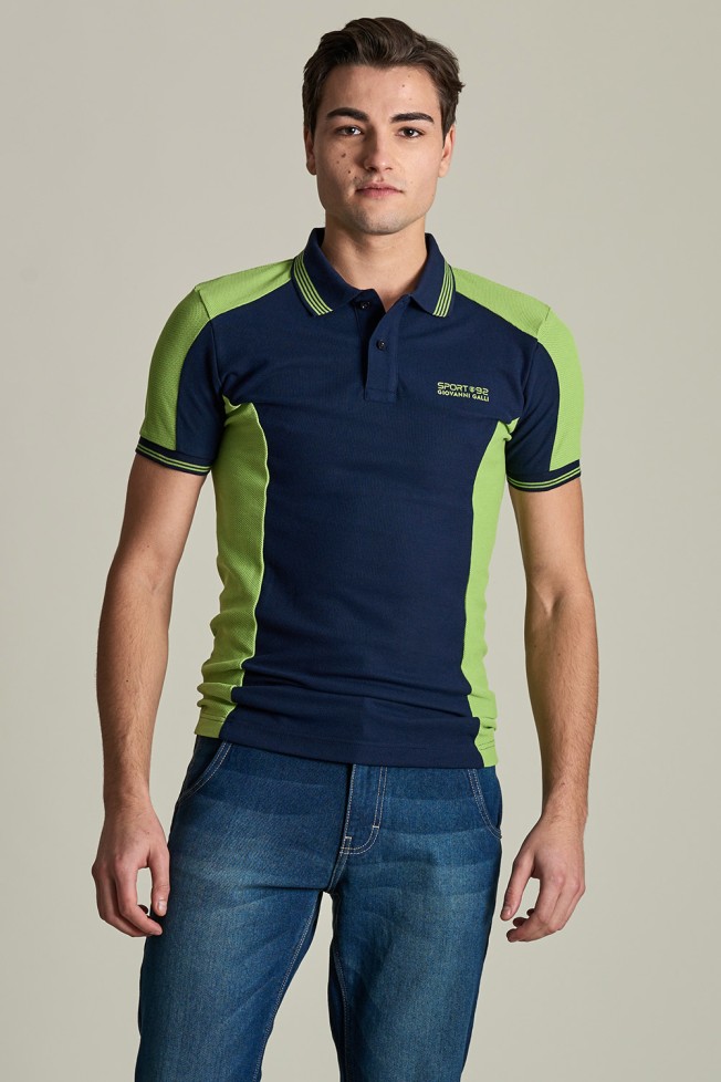 Camisa polo piqu manga corta