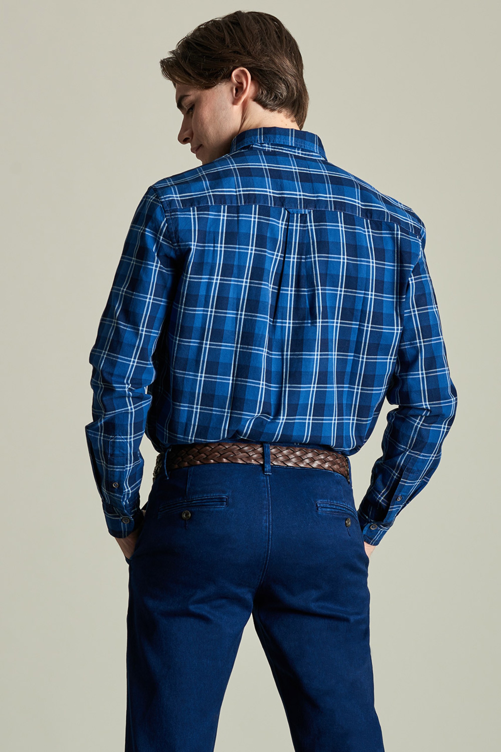 Camisa regular fit a cuadros