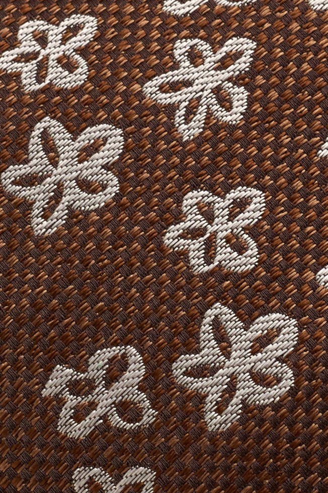 Gravata seda padrão flores Gravata seda padrão flores