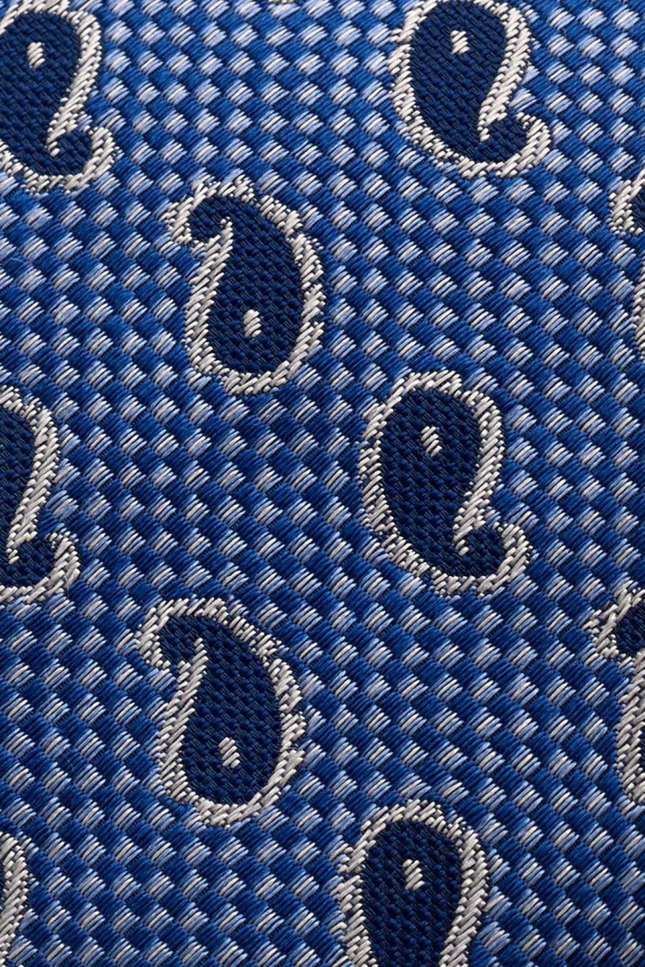 Corbata de seda con estampado cornucopia