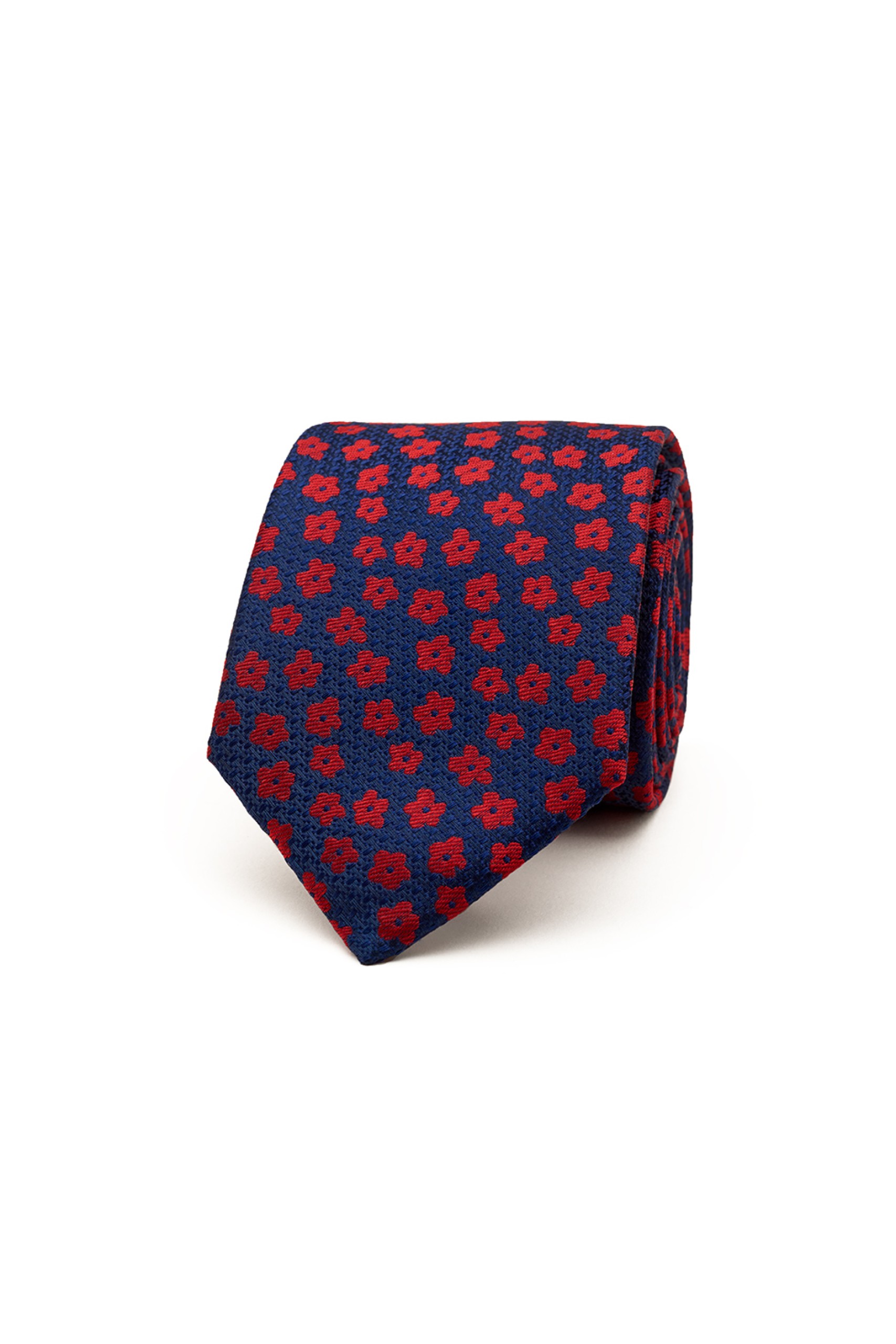 Corbata de seda estampada