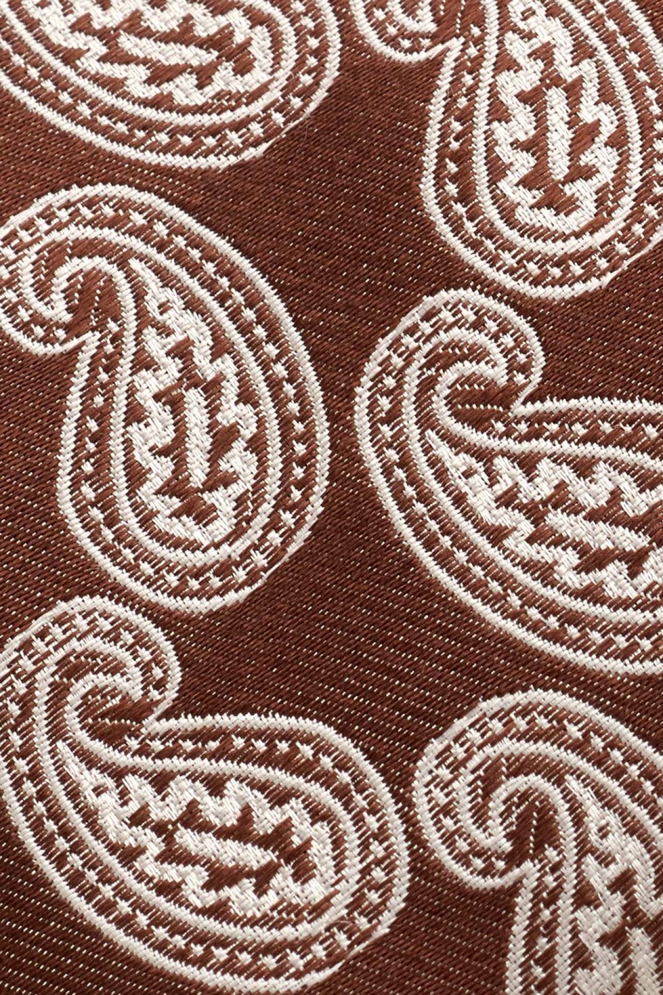 Corbata de seda con estampado de cornucopias