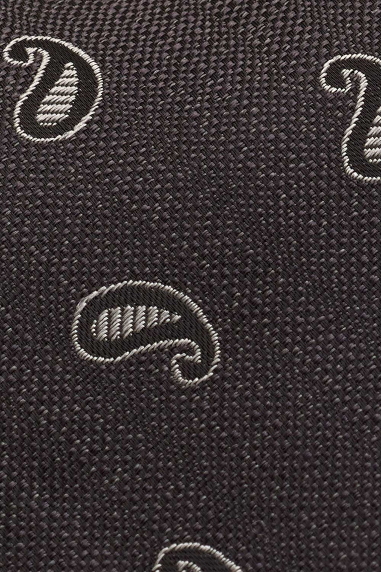 Corbata de seda con estampado cornucopia