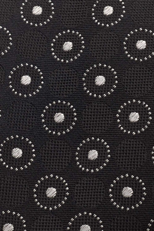 Corbata de seda con lunares  Corbata de seda con lunares