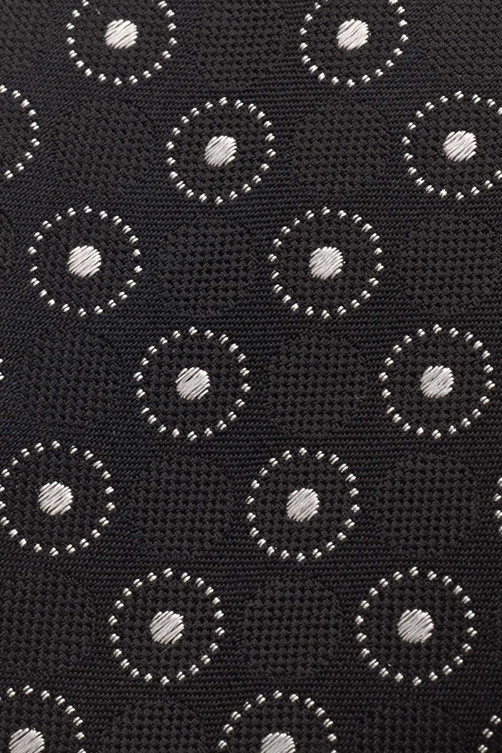 Corbata de seda con lunares