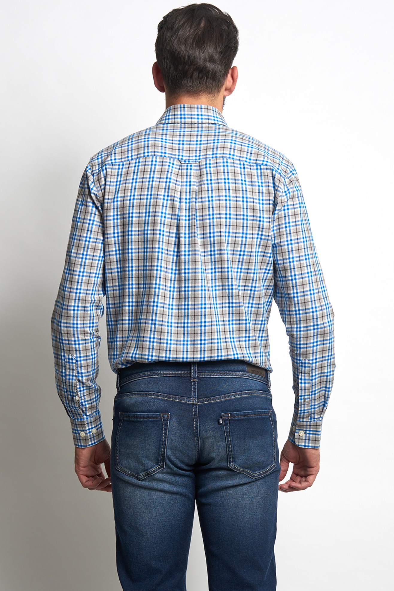 Camisa regular fit a cuadros