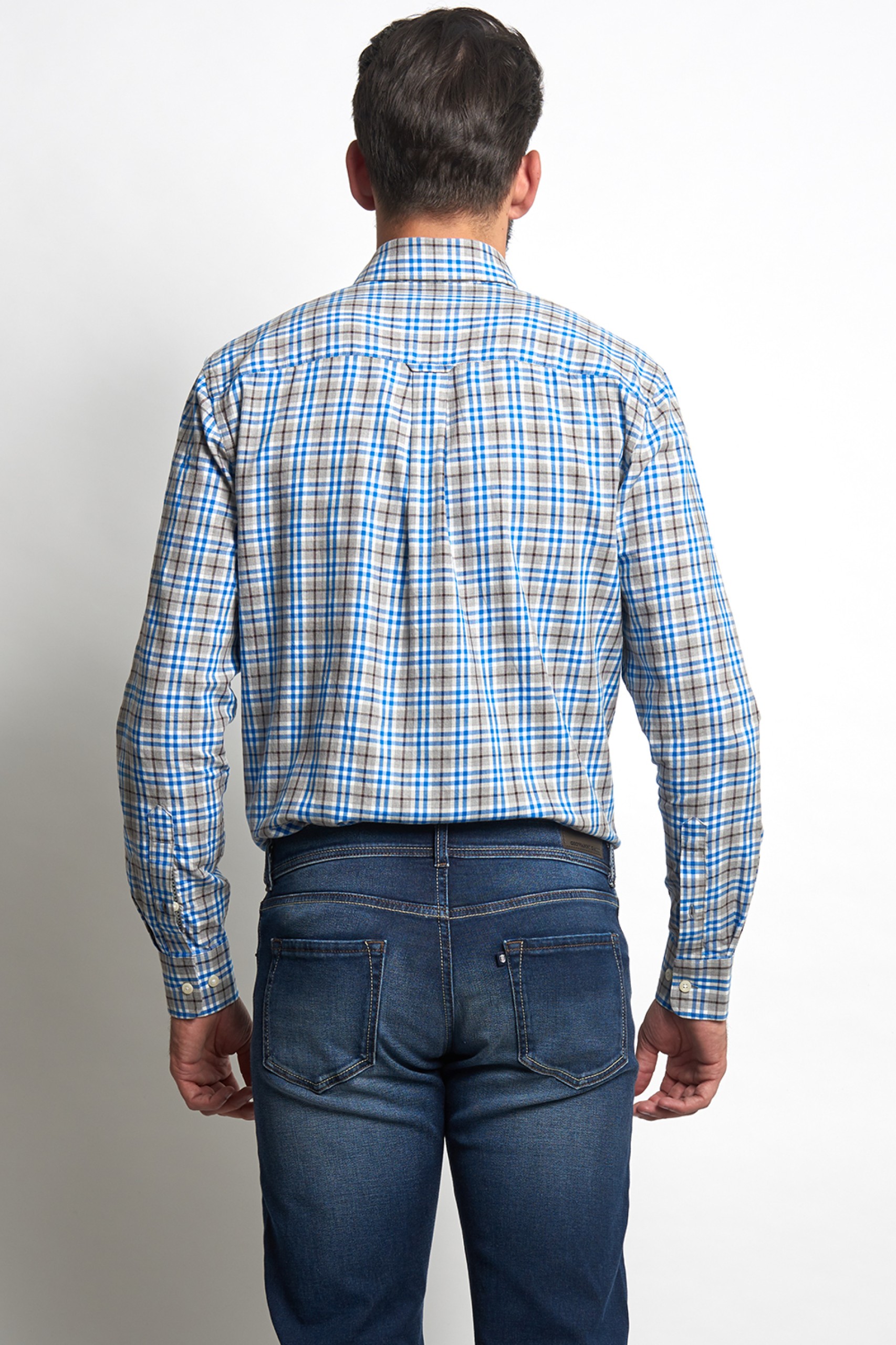 Camisa regular fit a cuadros