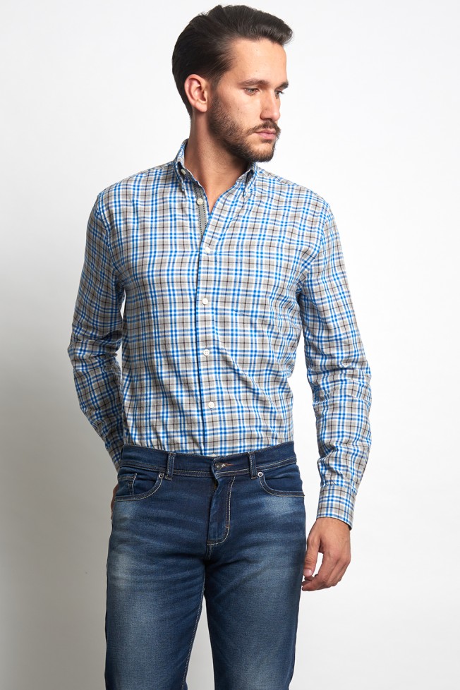 Camisa xadrez regular fit Camisa xadrez regular fit