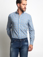 Camisa regular fit a cuadros