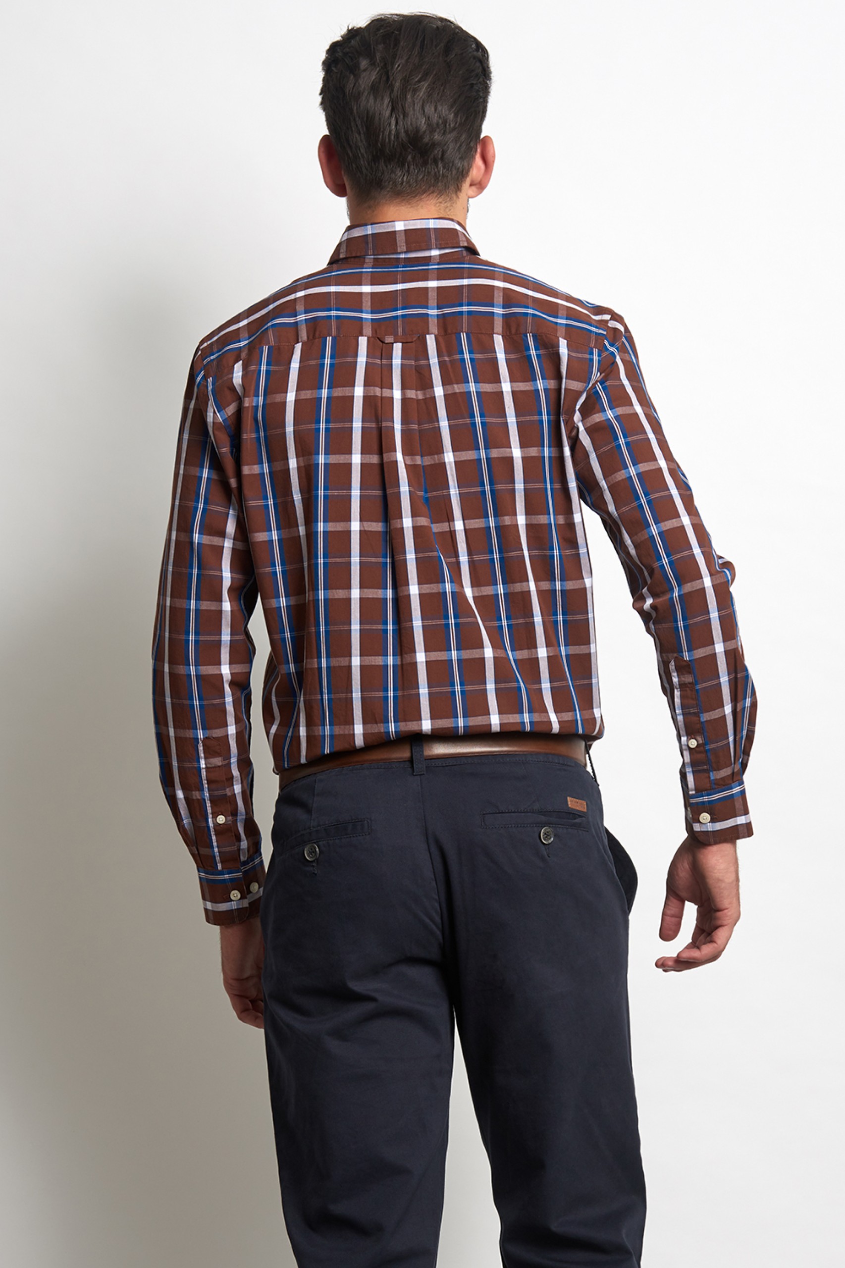 Camisa regular fit a cuadros