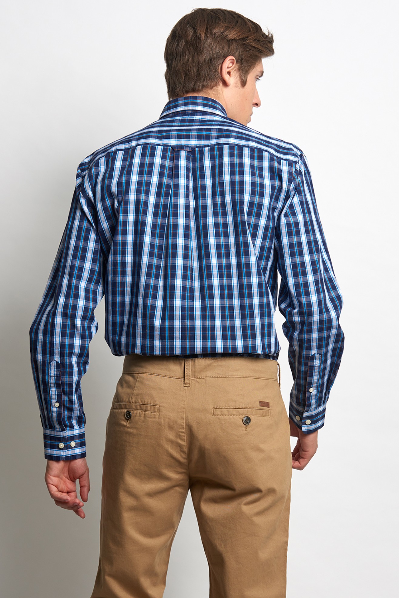 Camisa regular fit a cuadros