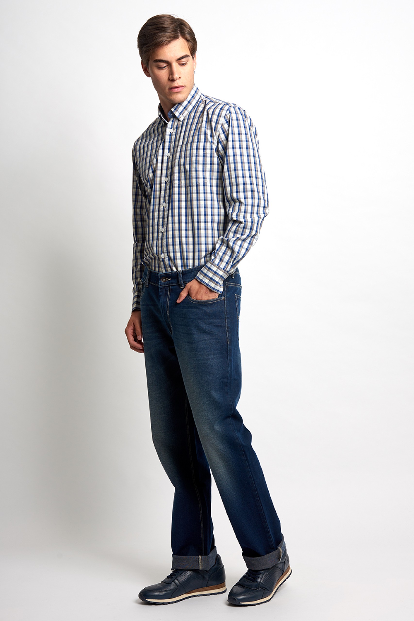 Camisa a cuadros slim fit