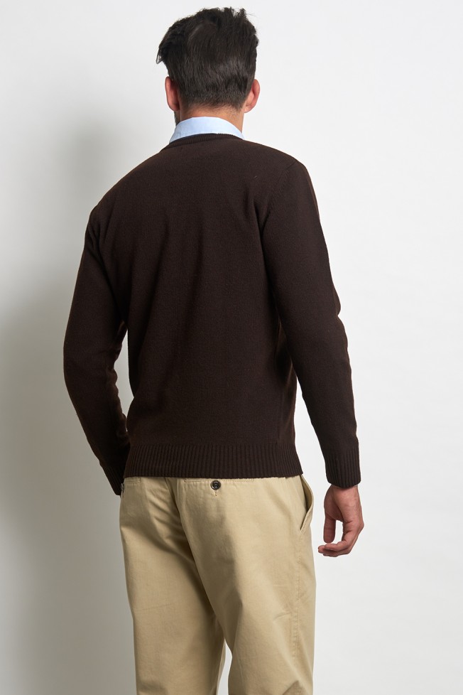 Pullover com decote em V