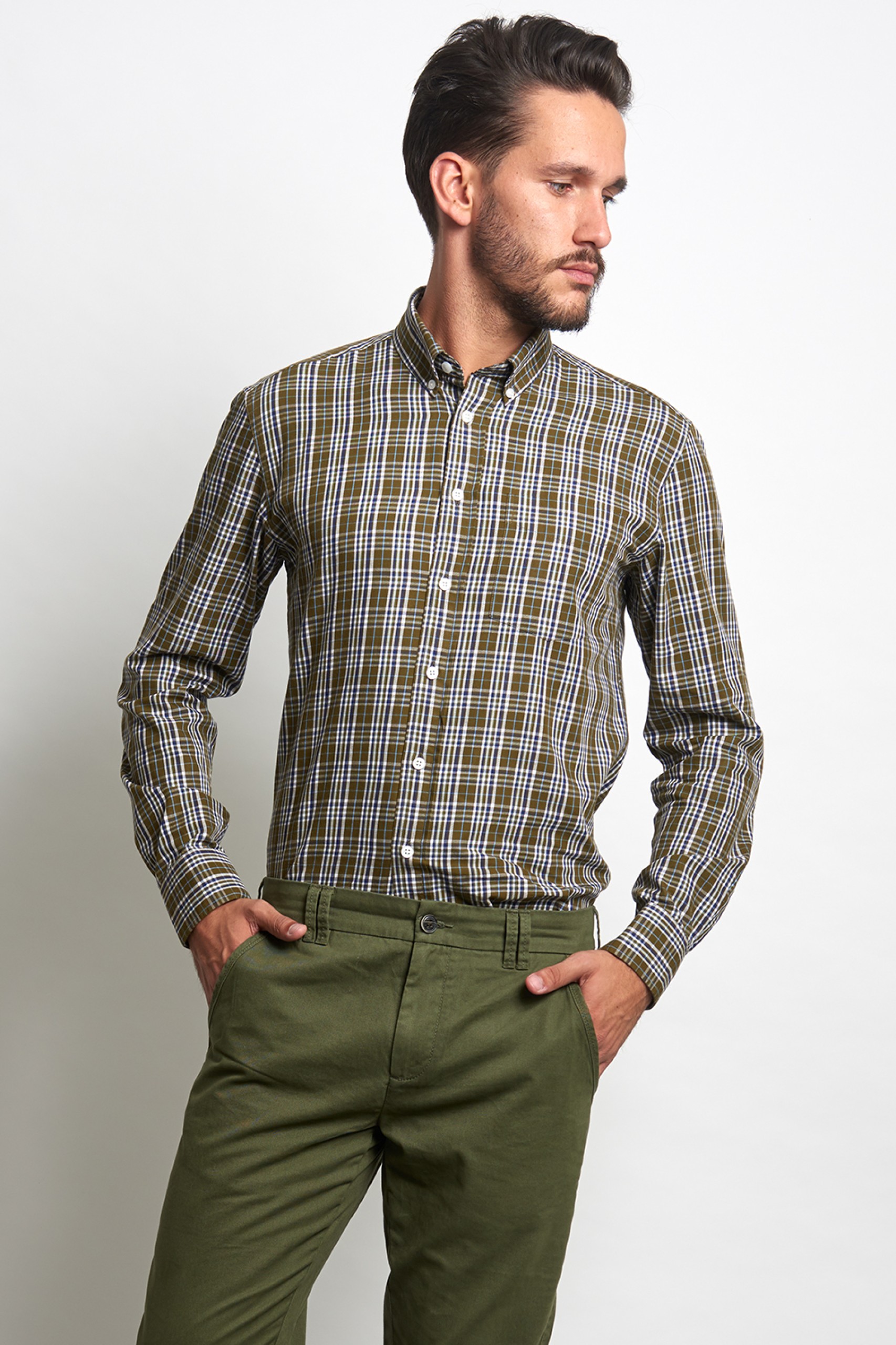 Camisa a cuadros slim fit