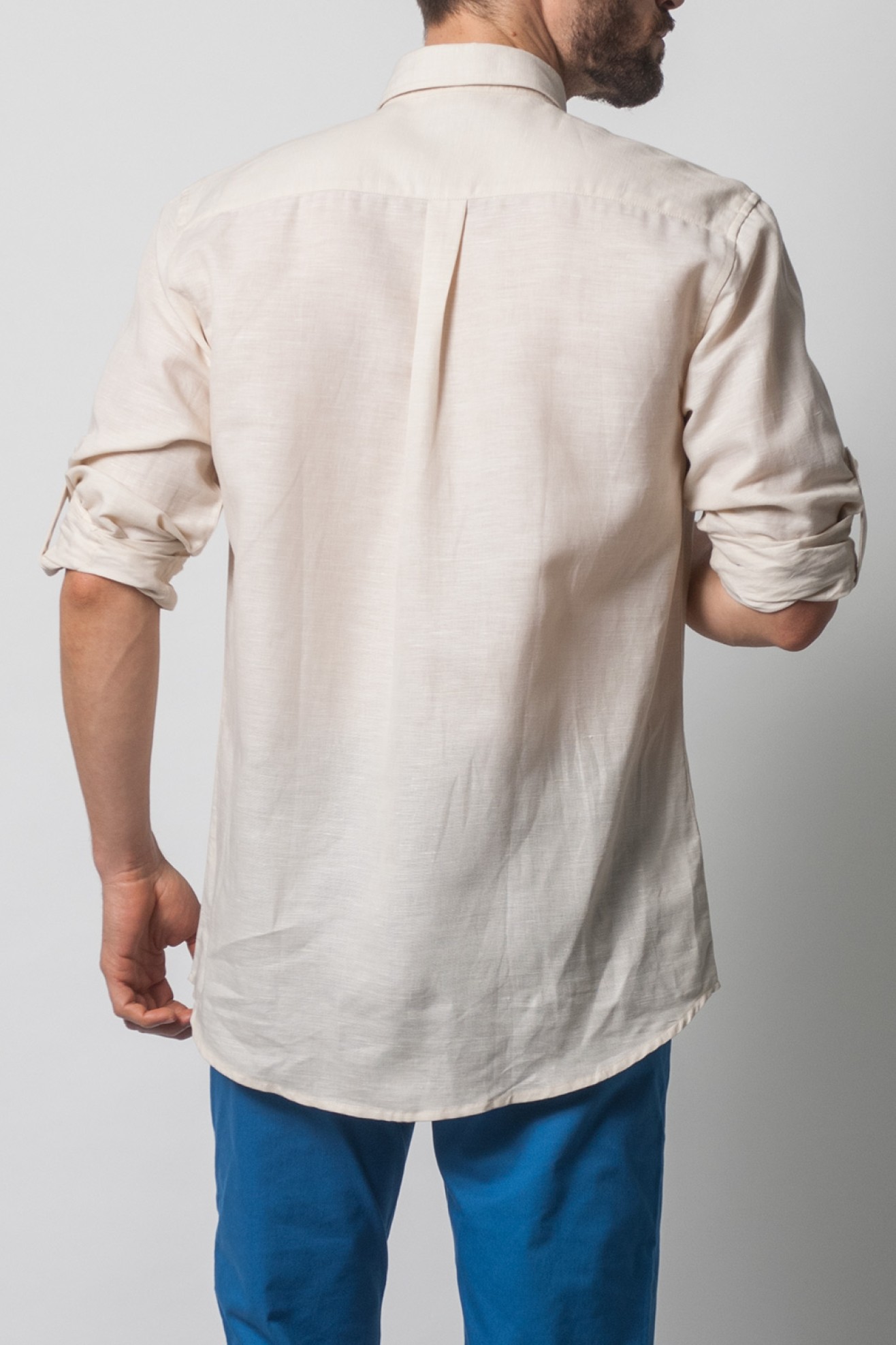Camisa linho regular fit