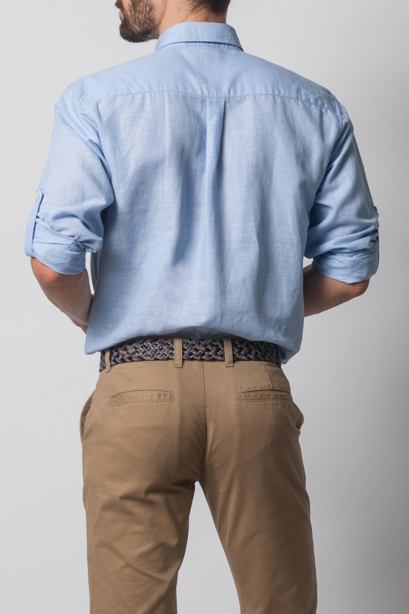 Camisa linho regular fit